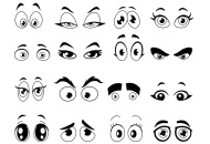 Free Vector Cartoon Eyes Pack (1,000+ Vectors) - Woovector