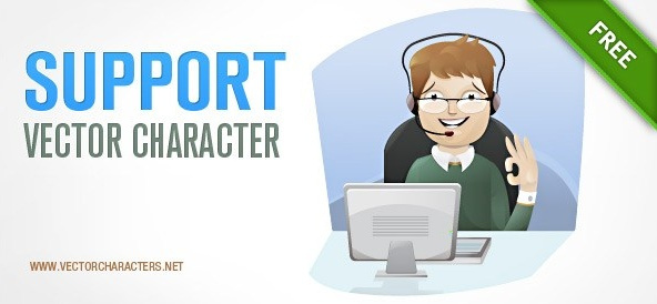 Support Vector Character (AI) (786.21 KB) - WooVector